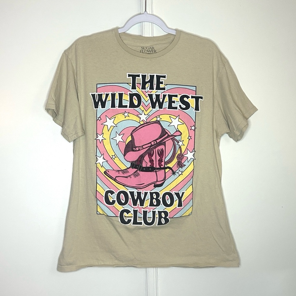 The Wild West Cowboy Club Graphic Tshirt
